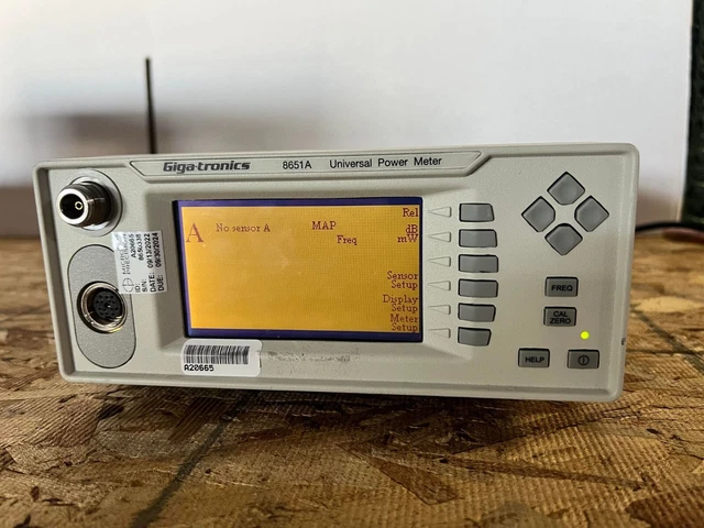 Gigatronics 8651A Single Channel Universal CW Power Meter Option 12 Code 28