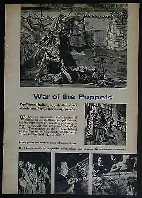 Italian Marionette Manteo Puppet Theater 1955 pictorial