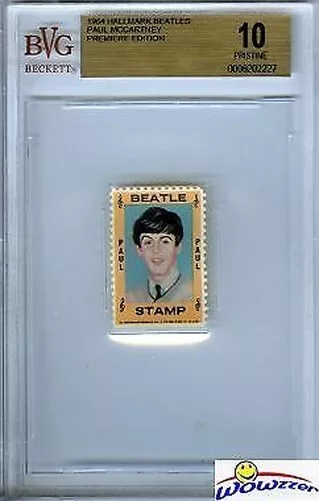 1964 Hallmark Beatles francobollo Paul McCartney BGS 10 incontaminato