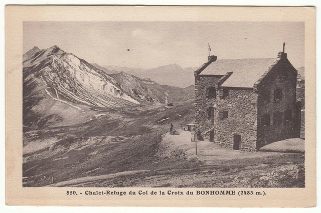 Postcard Chalet Refuge Du Col De La Croix Du Bonhomme
