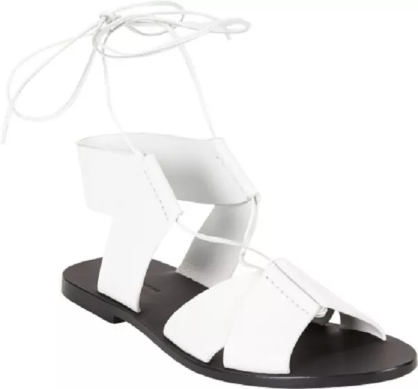 Crazy Cool. New, Sold Out 'Marlene' White Leatehr Sandals By Alexander Wang