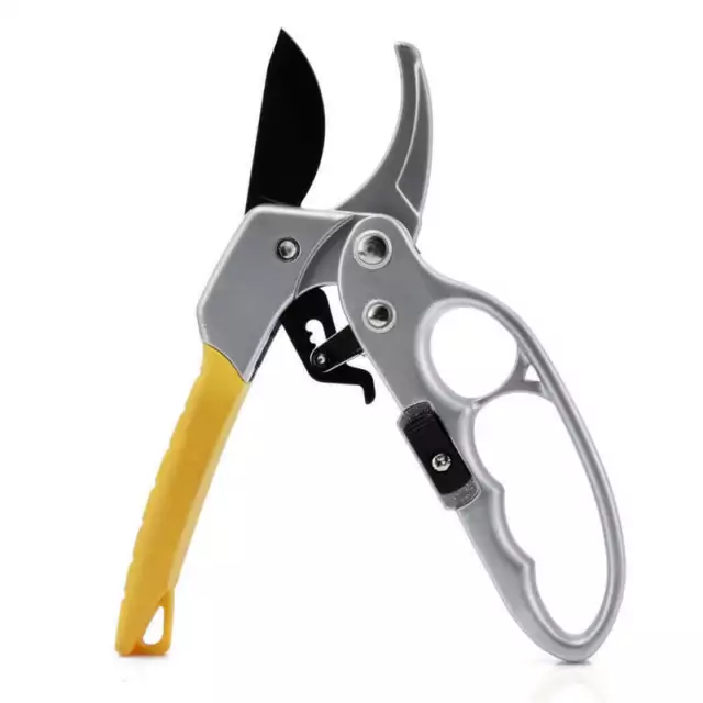 Pruning Shears With ratchet Action Garden Hand Pruner Secateurs Cutter BU