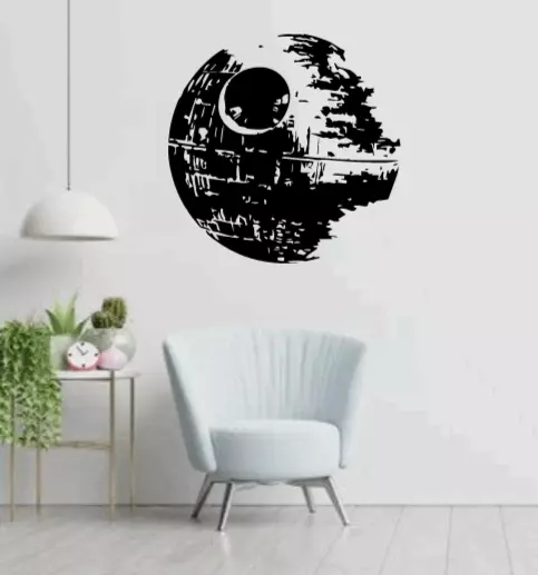 Star Wars Wall Decal/Sticker - Death Star - Darth Vader - S Trooper - Boba Fett