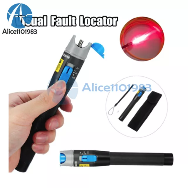 1mW 5KM Visual Fault Locator VFL Fiber Optic Laser Cable Tester Test Equipment