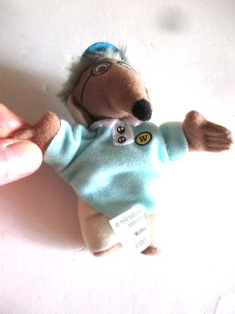 McDonald's  Happy Meal toy plush Wombles  Wellington soft toy  1999.