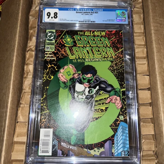 Green Lantern v3 # 51 cgc 9.8 1st new green lantern multi-pack kyle rayner 1994