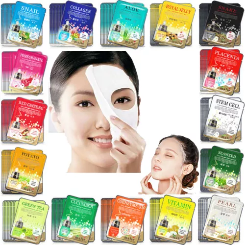 (3 PCS) Tracking Facial Skin Care Face Mask Sheet Pack Collagen Korea Cosmetics