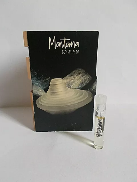 Echantillon tube Parfum d'Elle de MONTANA Eau de Toilette 1ml pour collection