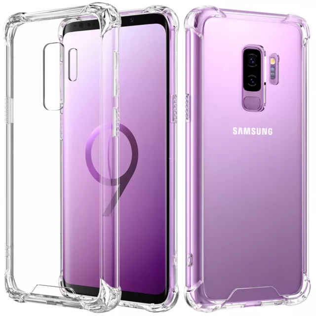 Hülle für Samsung Galaxy S9 Plus Schutzhülle Case Cover Bumper Klar Transparent