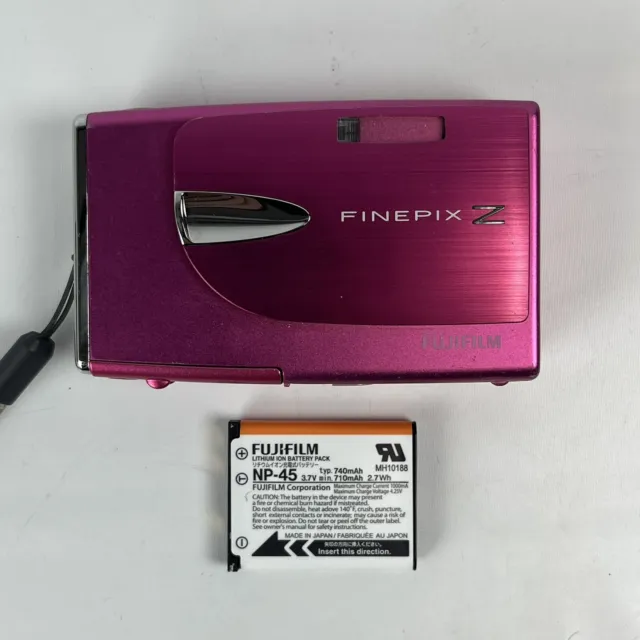 Fujifilm Finepix Z20FD 10MP Digital Camera 3x Zoom - Pink  TESTED