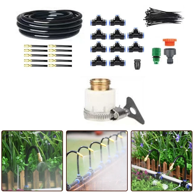 Haueeschoen 100 ugelli di nebulizzazione in ottone testine di ricambio per sistema di raffreddamento esterno, nebulizzatore nebulizzatore ad alta pressione per prato patio, abbellimento, controllo p