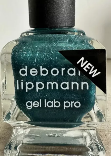 Deborah Lippmann Gel Lab Pro Nail Polish"Blue Blue Ocean" Blue Turquoise Shimmer