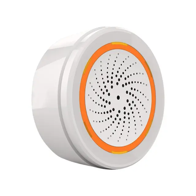 2 piezas sensor de alarma de luz de sonido inalámbrico Tuya Siren WiFi para inteligente