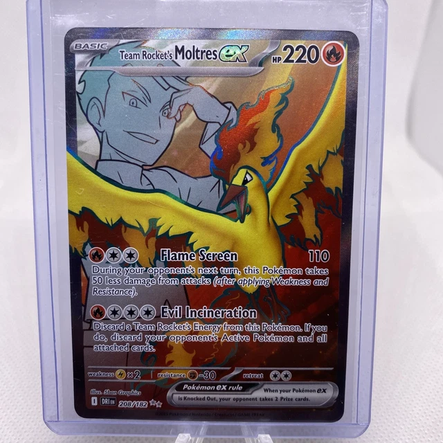 TEAM ROCKET'S MOLTRES ex 208/182 Sv10: Destined Rivals Holo £7.40 ...