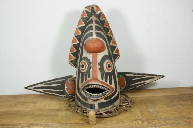 Classic Wooden EHARO Mask - ELEMA - Eastern Gulf of Papua New Guinea