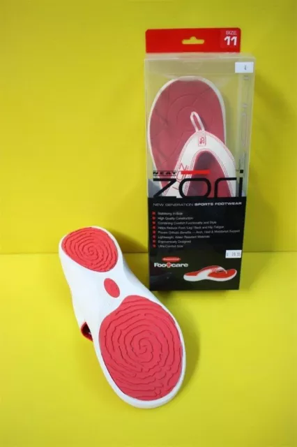 New Neat Zori Sport Orthotic Slip-On Sandals Size 10 Color Red/White