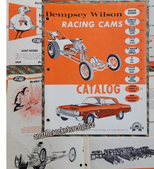 ORIGINAL Vintage 1964 DEMPSY WILSON Catalog Brochure Hot Rod custom ORIGINAL Vintage 1964 DEMPSY WILSON Catalog Brochure Hot Rod custom