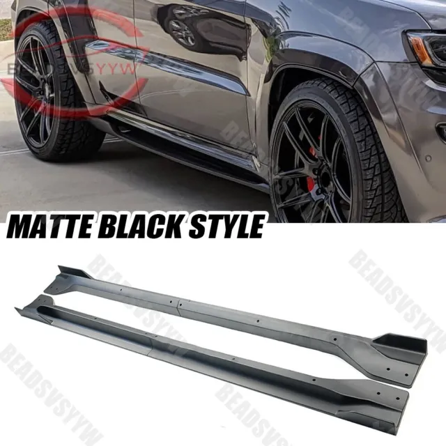 For Jeep Grand Cherokee SRT8 / SRT / Trackhawk 12-21 Matte Side Skirt Extension