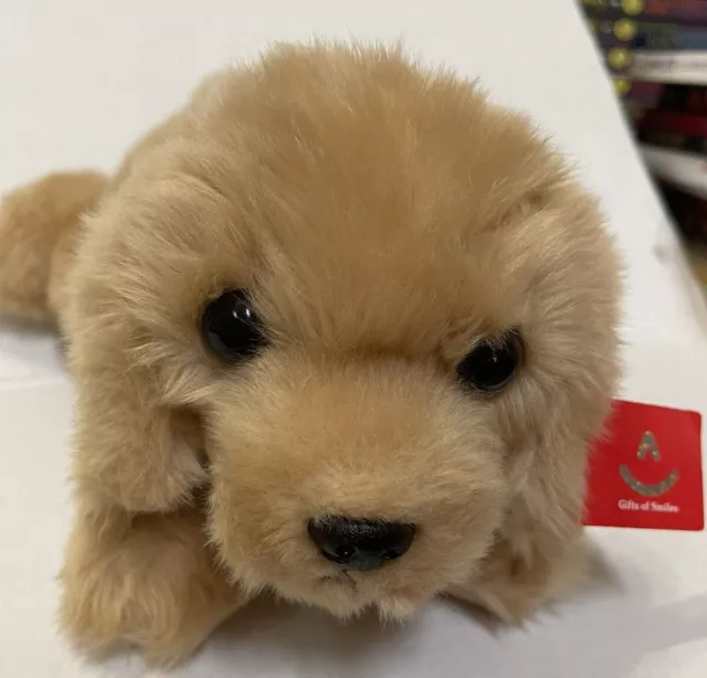 Aurora World Flopsie Goldie Yellow Lab Dog Plush Stuffed Animal 12" w/tags