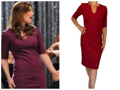 DVF Diane Von Furstenberg Wine Red  Wool Aurora Sheath Pencil Dress SZ 4