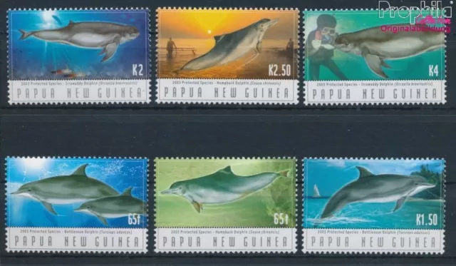 Briefmarken Papua-Neuguinea 2003 Mi 1025-1030 postfrisch Fische (10348001