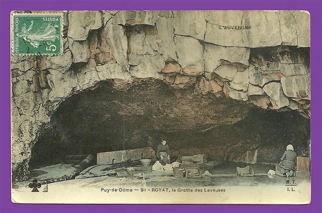 CPA-63- Royat - La Cave Of Clothes Washers