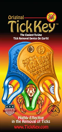 Tick Key, aluminium tick removal device. TRIPLE PACK.