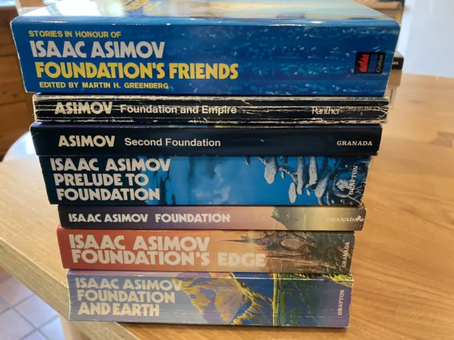 Isaac Asimov Foundation Series Paperback Sci-fi Books plus Foundation’s Friends