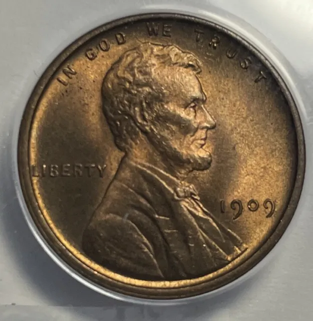1909 VDB Lincoln Wheat Cent ANAC MS65RB lot 1