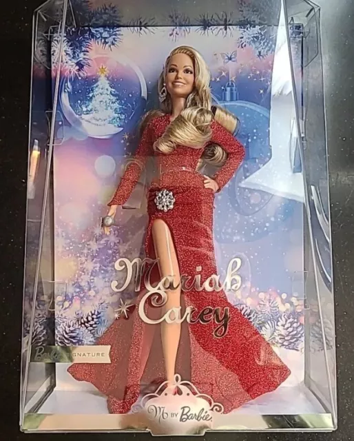 Barbie Red Dress - MARIAH CAREY -  Christmas holiday Signature Doll IN HAND