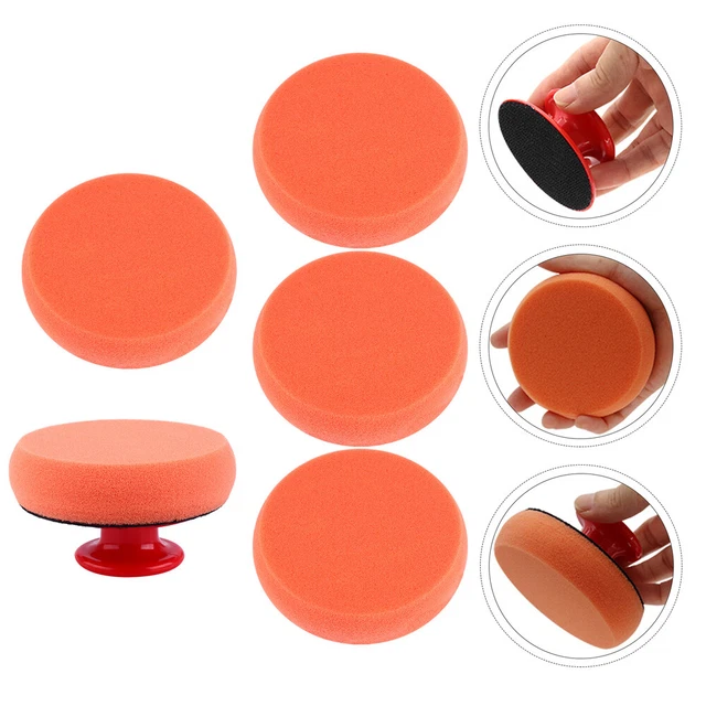 6 pz. Accessori auto cuscinetti lucidanti imbottitura lucidante spugna waxing pad kit strumenti