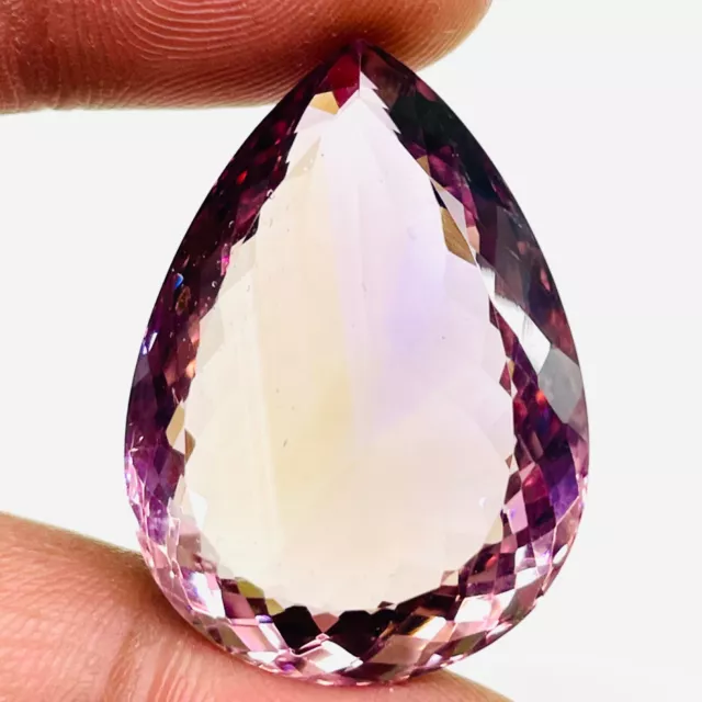 VVS 54.50 Cts Certified Natural Ametrine Pear Cut Huge Untreated Loose Gemstone