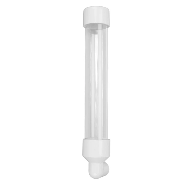 (Blanc)260ml Aiguille Buse Mangeoire à Oiseaux Automatique Cage à Oiseaux