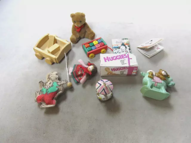 Vintage Assorted Dollhouse Miniature Toys