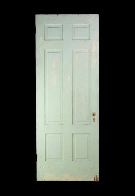 Vintage Pine Painted 6 Pane Door 84 x 32