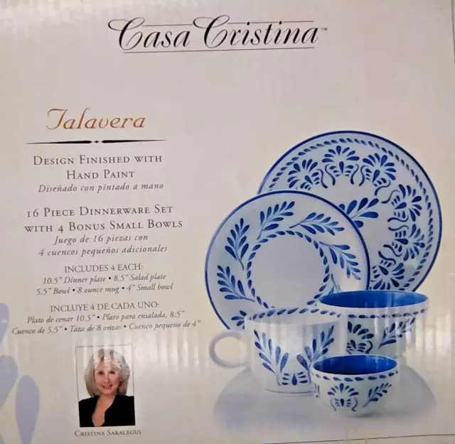 Talavera by Casa Cristina Dinnerware 5-Piece Place Setting for 4 (Retired)