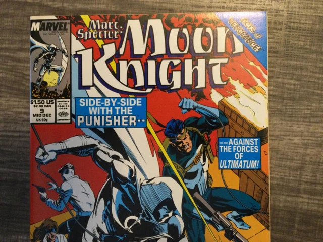 Moon Knight. Vol a #9 (w/Punisher). 1989. Marvel comics