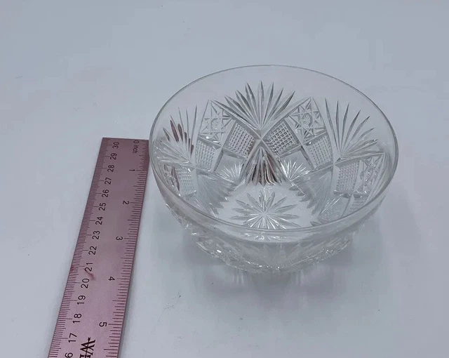 Fine Antique Abp American Brilliant Period Cut Glass 4” Bowl 4