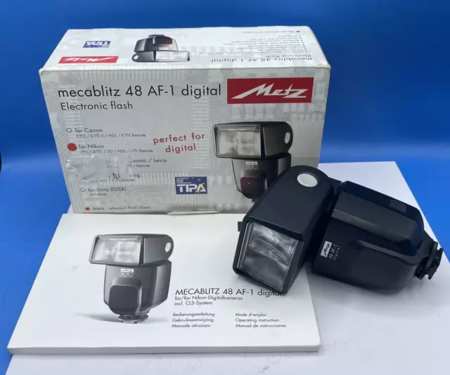 Metz Mecablitz 48 AF-1 DIGITAL For Nikon MB 48AF-1 N Electronic Camera Flash