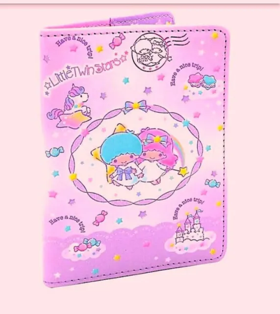 Sanrio Official Little Twin Stars Multi-Purpose Holder /Passport  By Daniel & Co