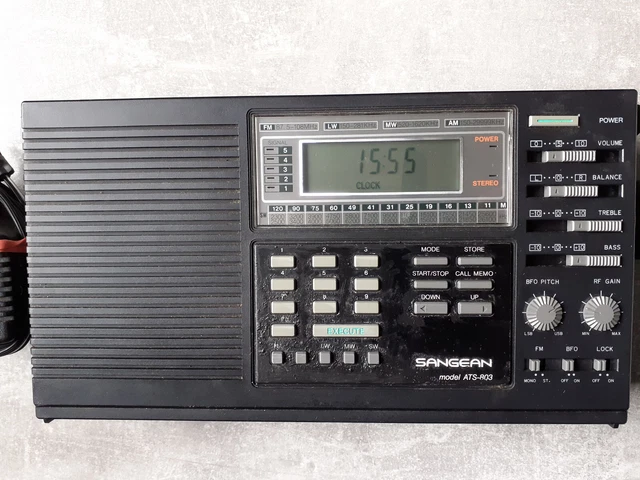 Récepteur Radio Sangean ATS-803A - AM/FM/SW/SSB, Stéréo, écoute Mondiale, Vintage