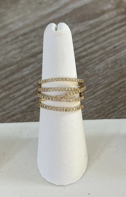 Stella and Dot Stellar Pave Ring Shiny Gold Finish Size 6-NWOT Stella and Dot Stellar Pave Ring Shiny Gold Finish Size 6-NWOT