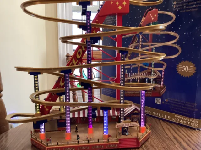 Mr Christmas Gold Label Worlds Fair Grand Roller Coaster. See video 3
