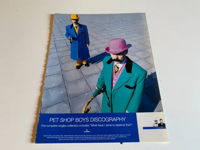 Ptp11 Magazine Advert 11X9" Pet Shop Boys : Discography Album