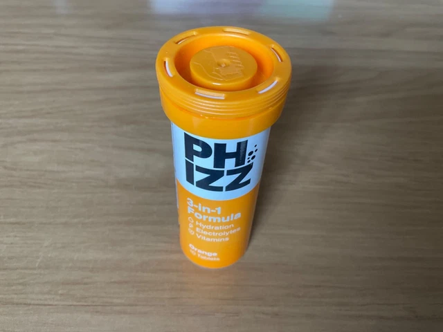 phizz orange 3 in 1 hydration electrolyte vitamins 10 tablets clipstrip