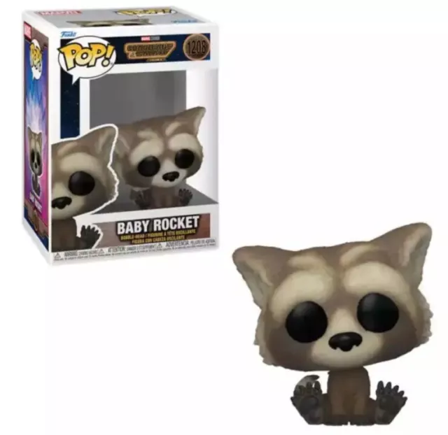 Baby Rocket Funko POP! Guardians Of The Galaxy Volume 3 Bobblehead W Protector