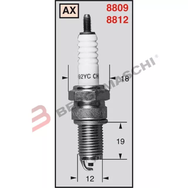 Bougie CHAMPION Spark Plug CCH88121 8812 Arctic Cat 4x4 Quad 250 Cc 1999>2005