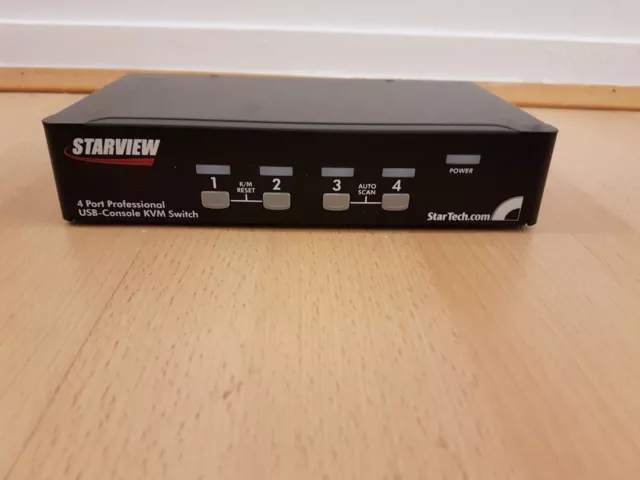 SV431DUSBU Startech 4 Port 1U Rackmount USB KVM Switch