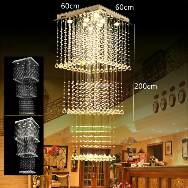 Modern Luxury Crystal Chandelier K9 Luxury Crystal Pendant Lamp Ceiling Lighting