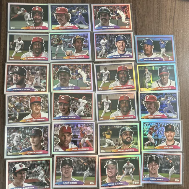 2022 Topps Archives Silver Foil Baseball Card Lot (23 Total Cards)